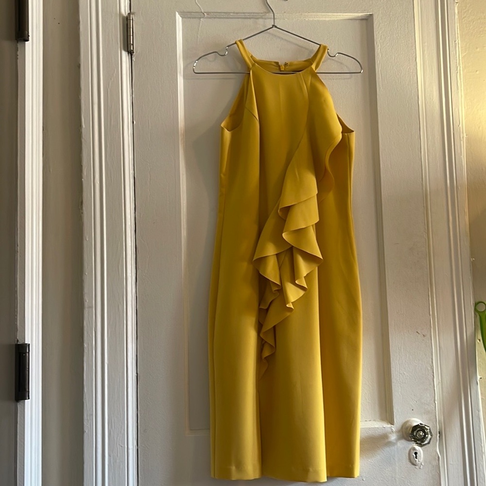 Vince Camuto ruffled sheath dress